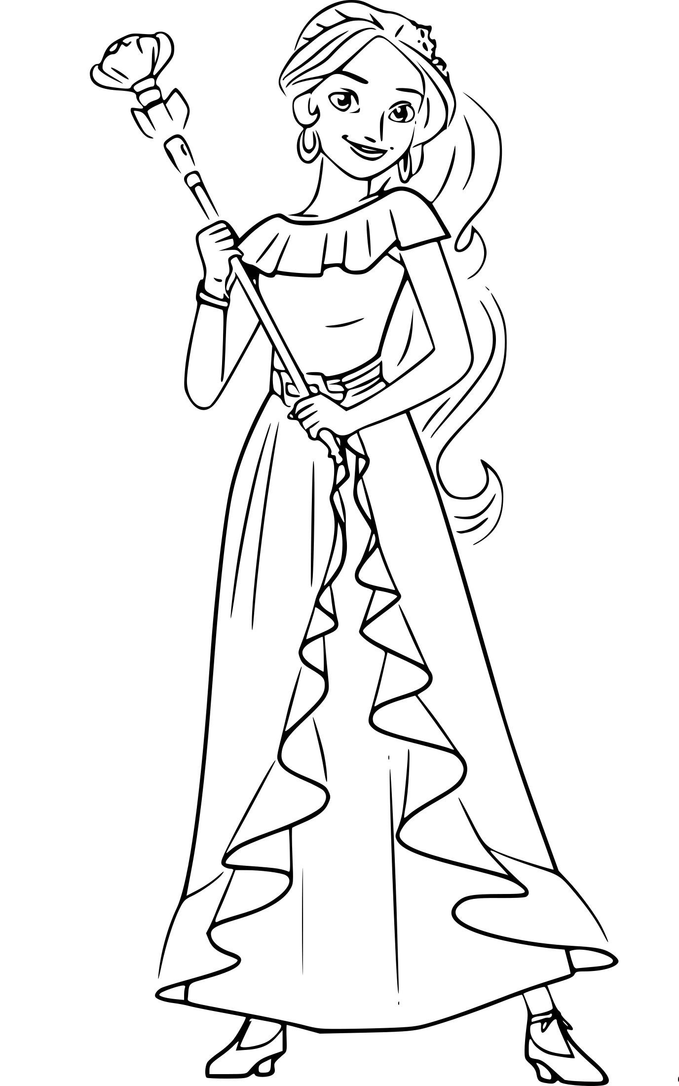 elena of avalor coloring pages 3