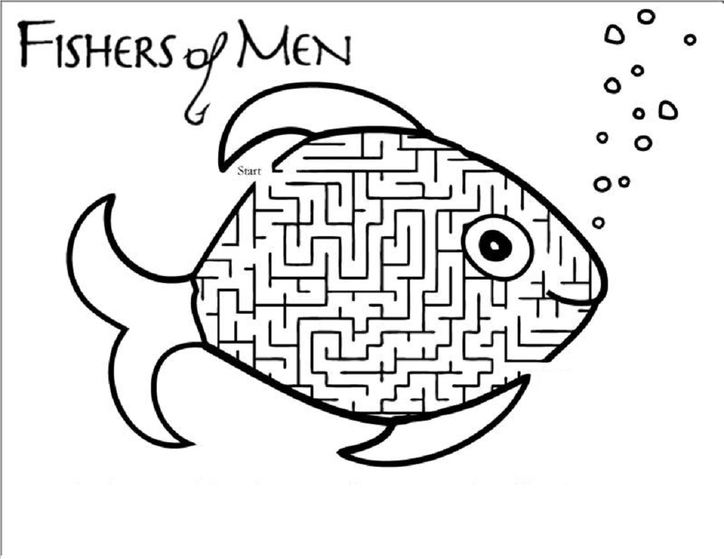fishers of men coloring page 2