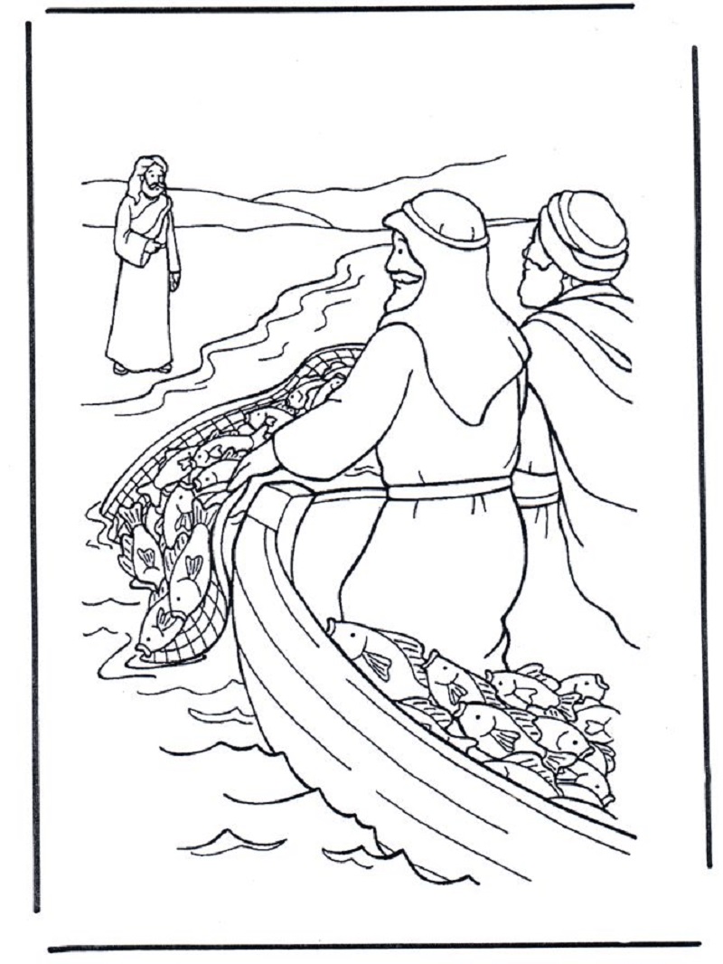 fishers of men coloring page 4