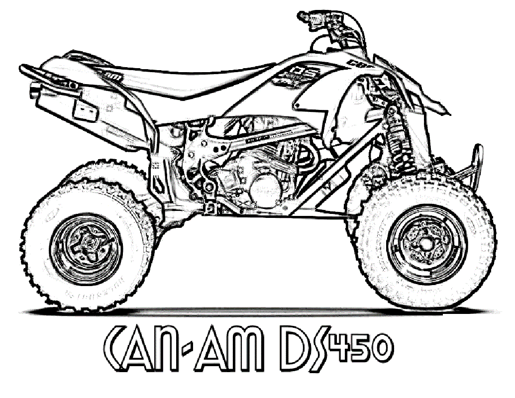 four wheeler coloring pages 5