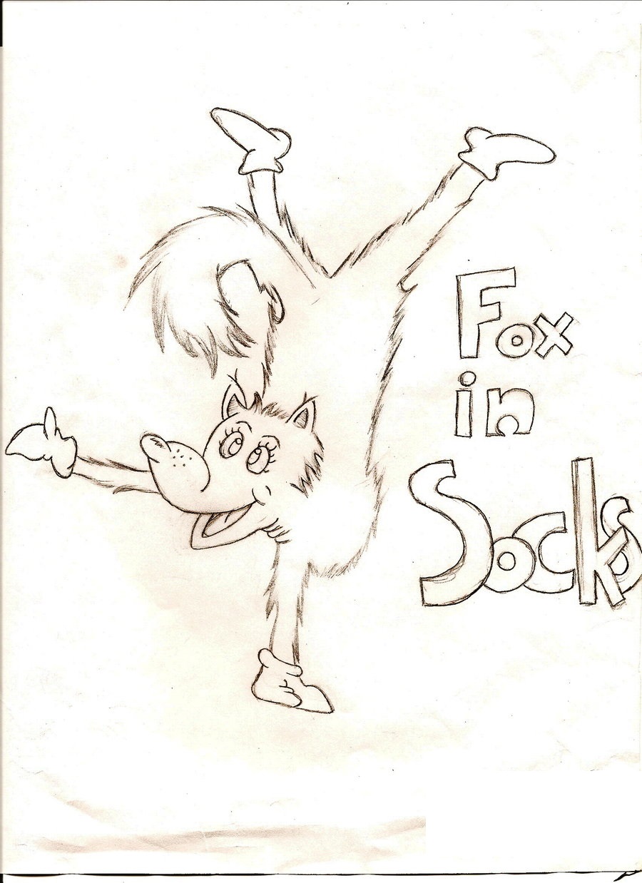 Fox in Socks Coloring Page Educative Printable