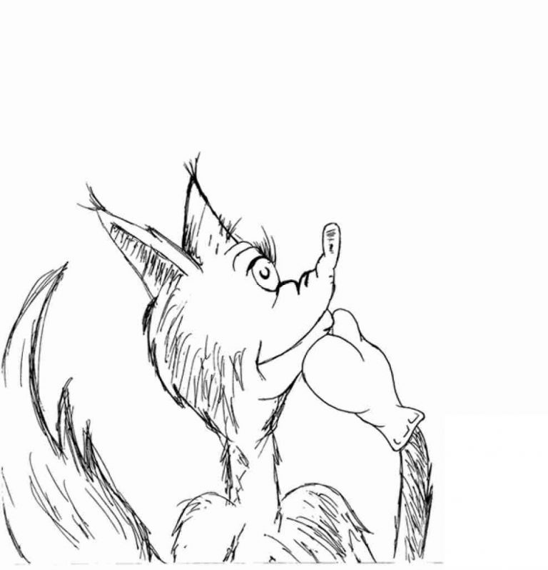 Fox in Socks Coloring Page | Educative Printable