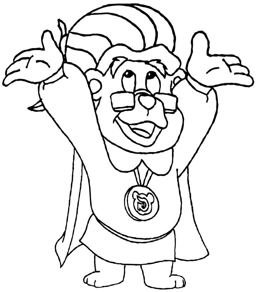 gummy bear coloring page 1