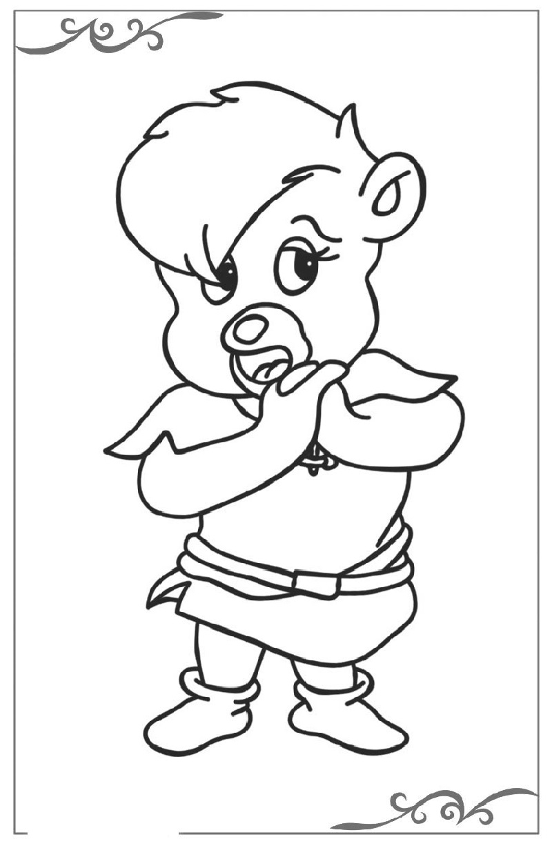gummy bear coloring page 5