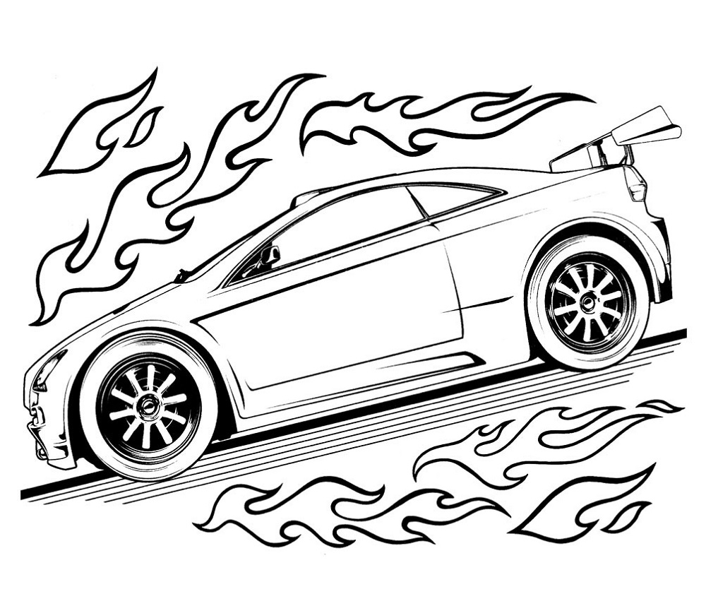 hot wheels coloring pages 3