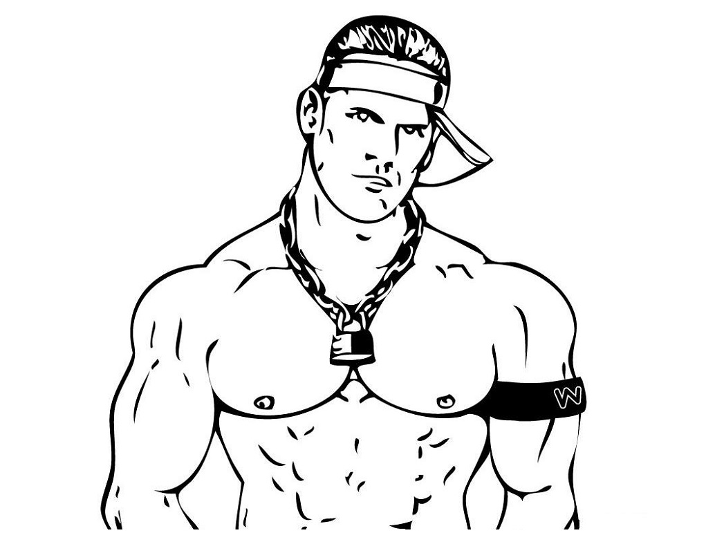 john cena coloring pages 5