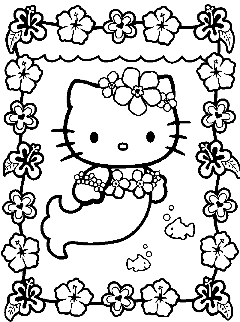 kitty coloring pages 5