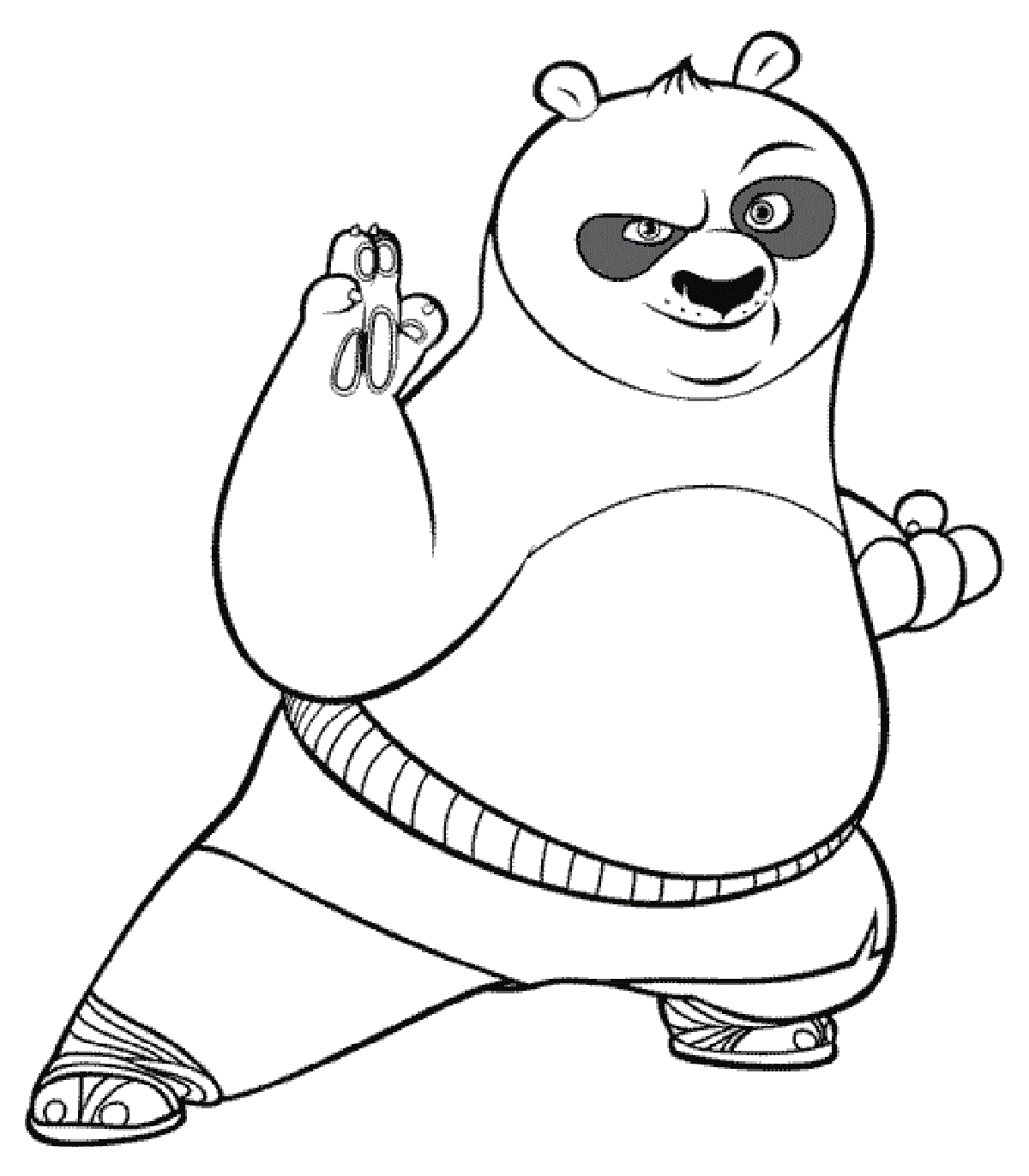 panda coloring pages 1