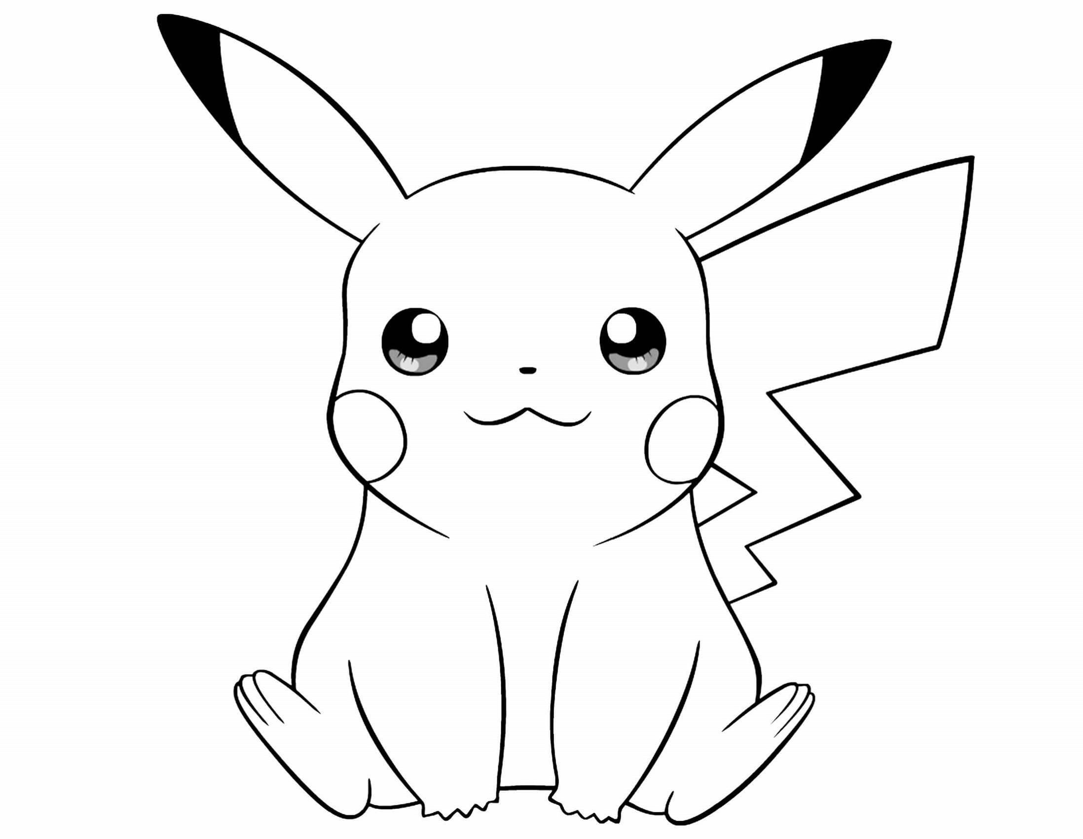 pikachu coloring pages 1