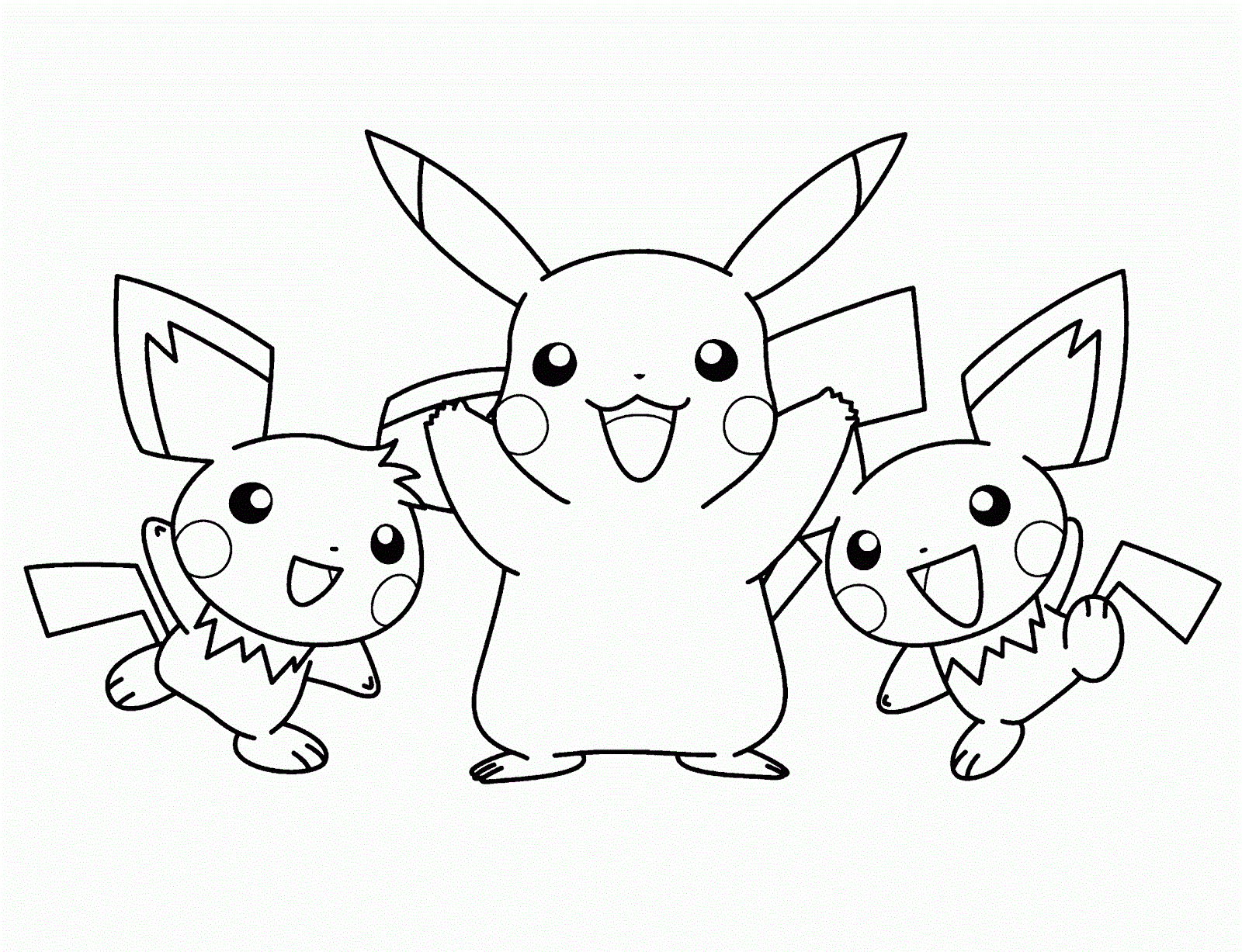 pikachu coloring pages 2