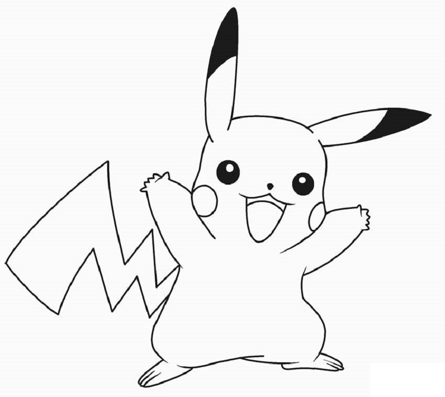 pikachu coloring pages 5