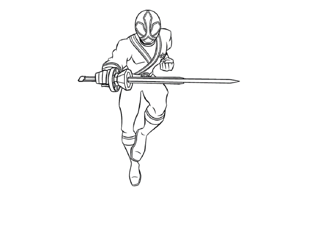 power rangers samurai coloring pages 2