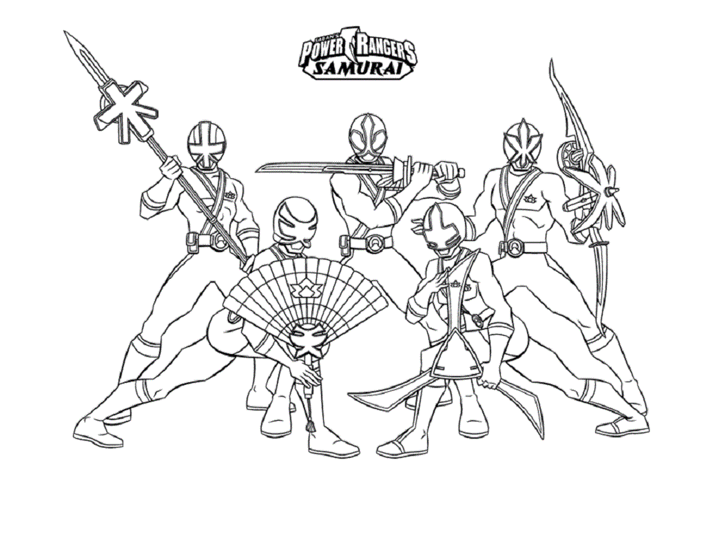 power rangers samurai coloring pages 4