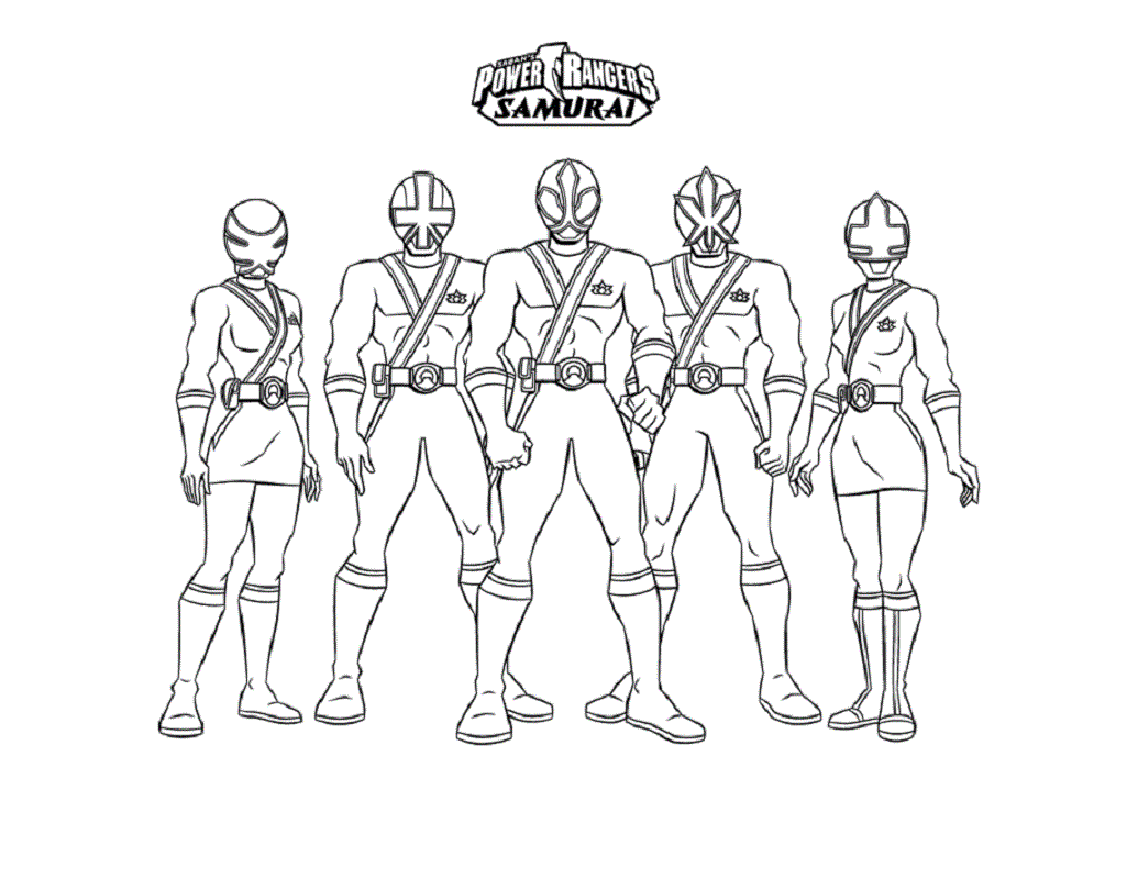 power rangers samurai coloring pages 5