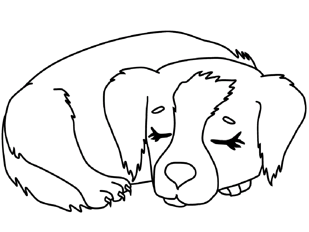 puppy coloring pages 2