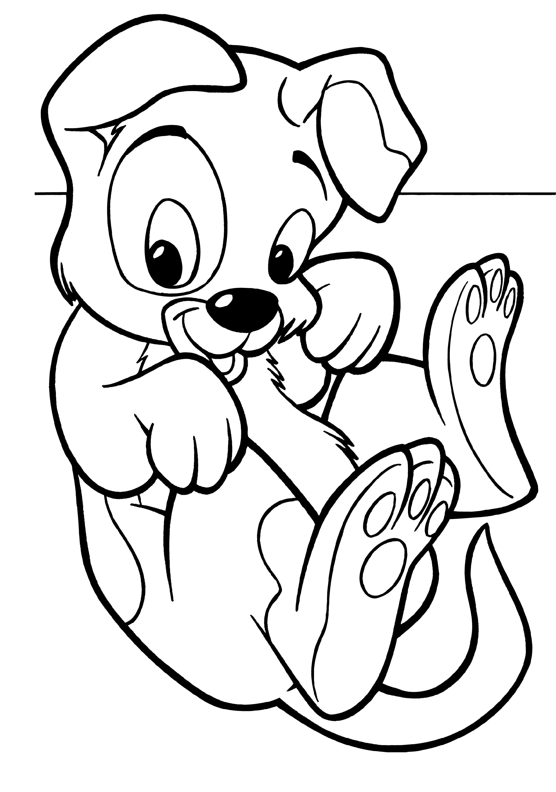 puppy coloring pages 4