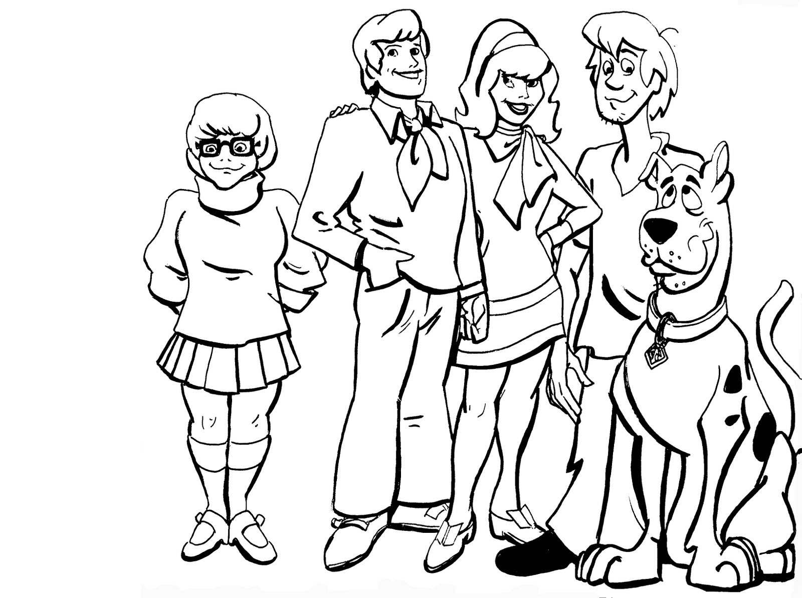 scooby doo coloring pages 1