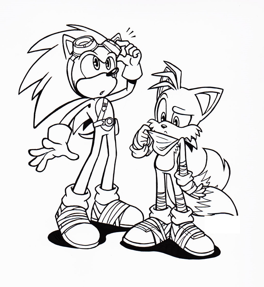 sonic boom coloring pages 5