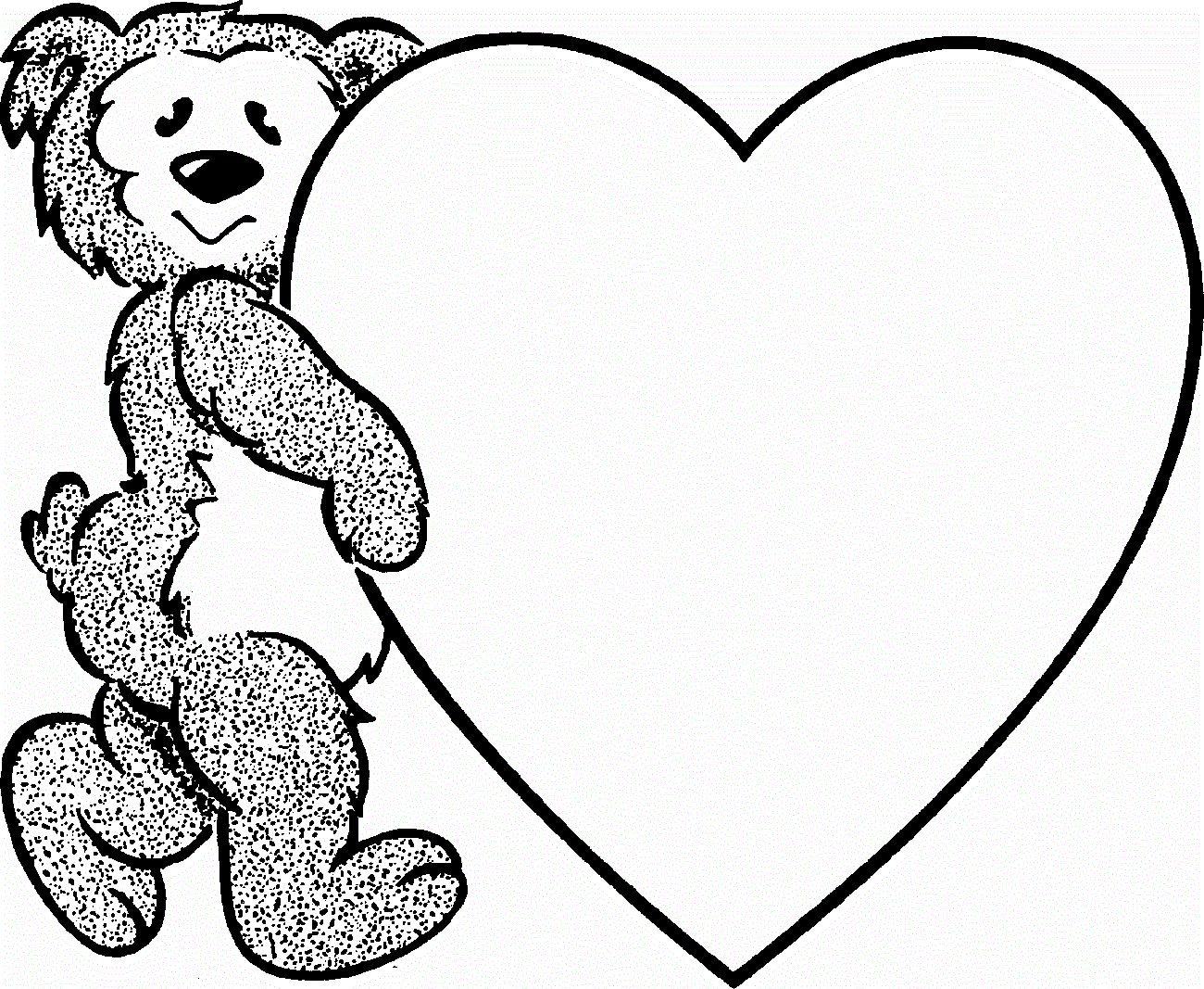 valentine coloring sheets 2