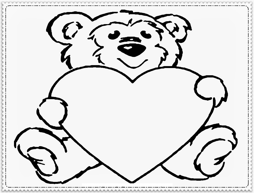 valentine coloring sheets 4