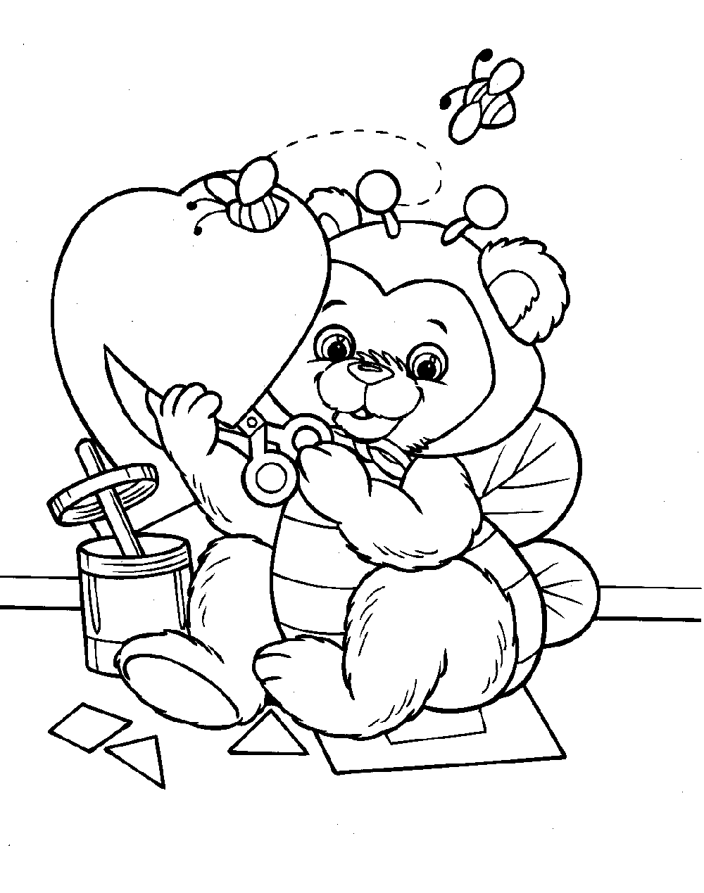 valentine coloring sheets 5