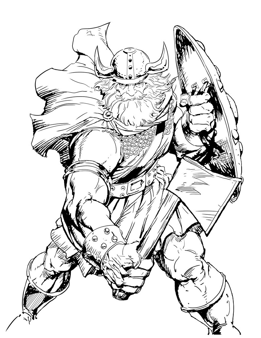 viking coloring pages 1