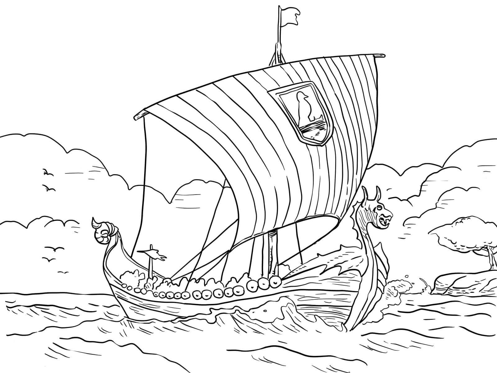 viking coloring pages 2