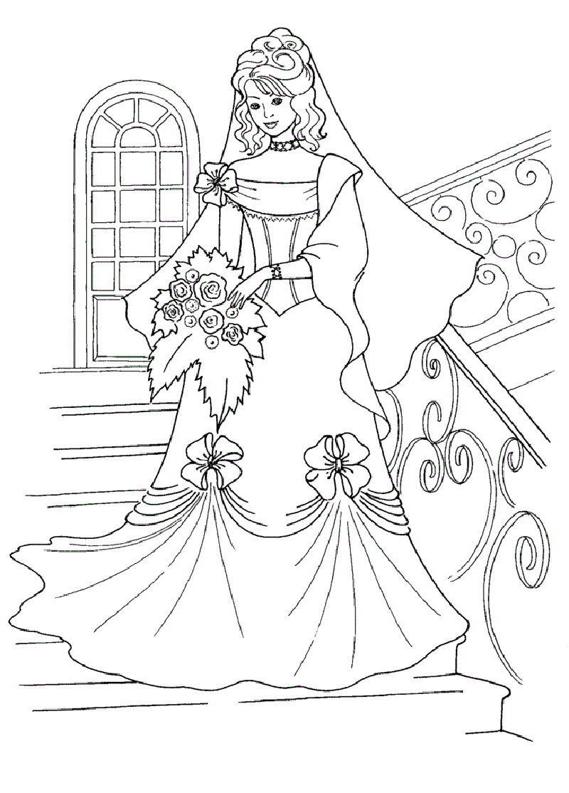 wedding coloring pages 2