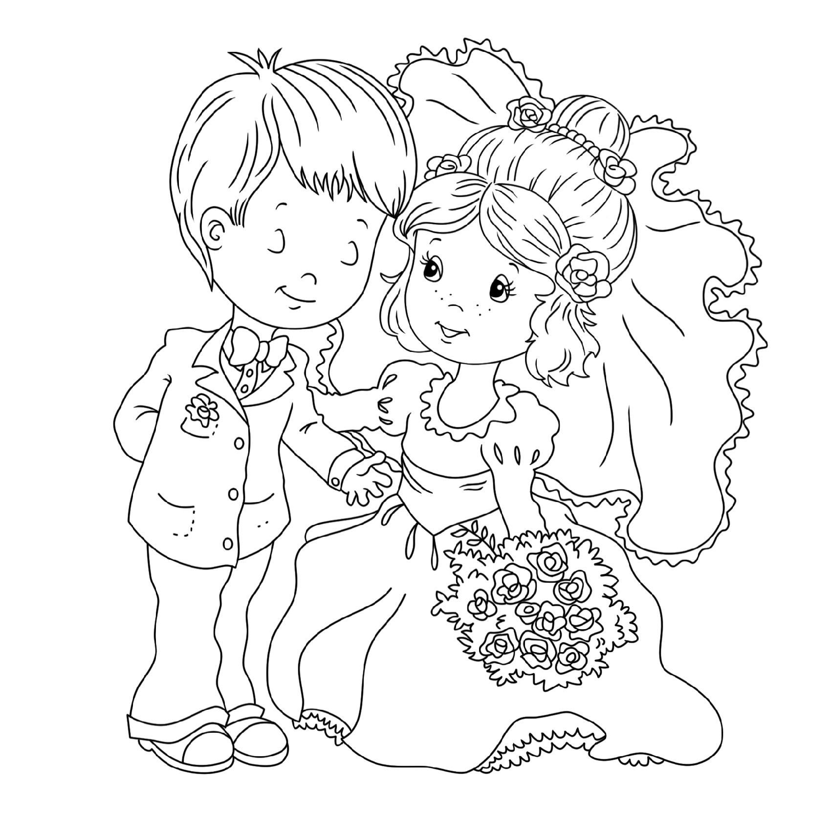 wedding coloring pages 3