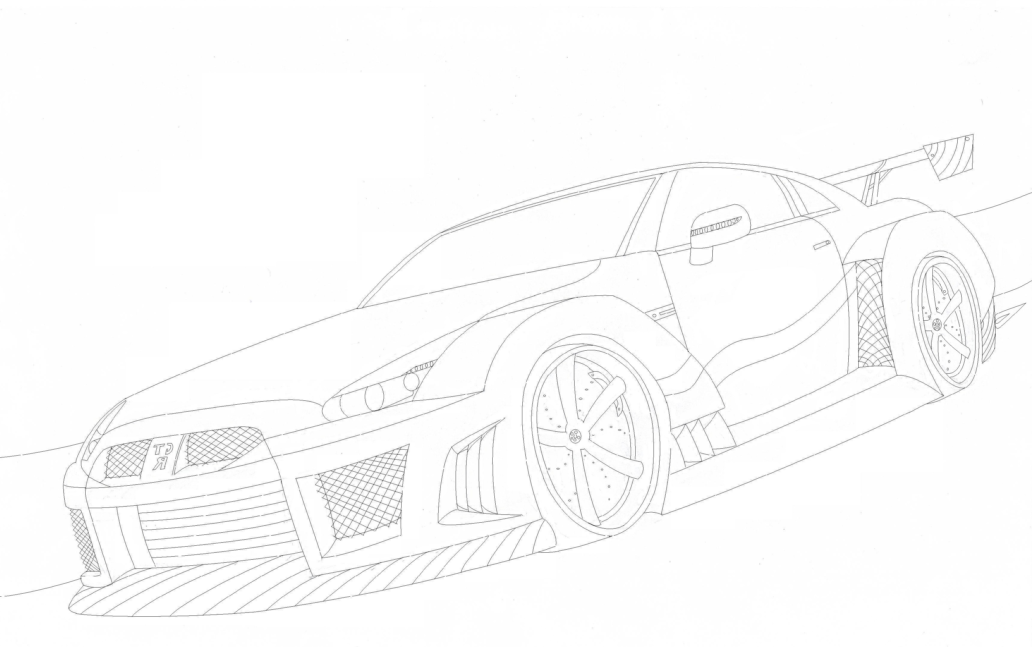 Gtr coloring pages 1
