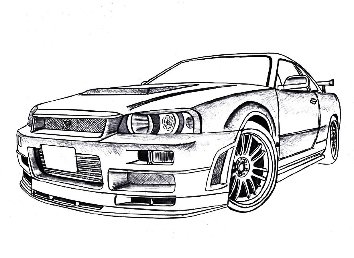 Gtr coloring pages 2