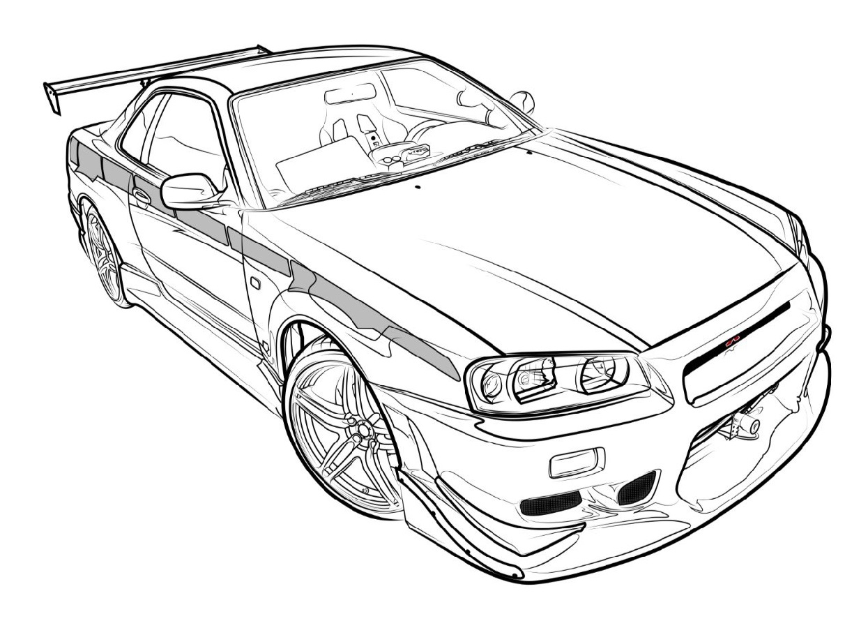 Gtr coloring pages 3