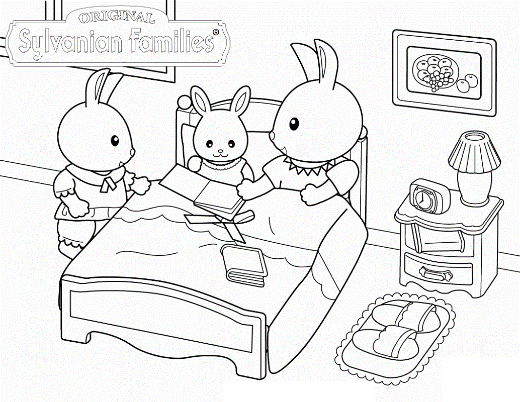 calico critters coloring pages 2