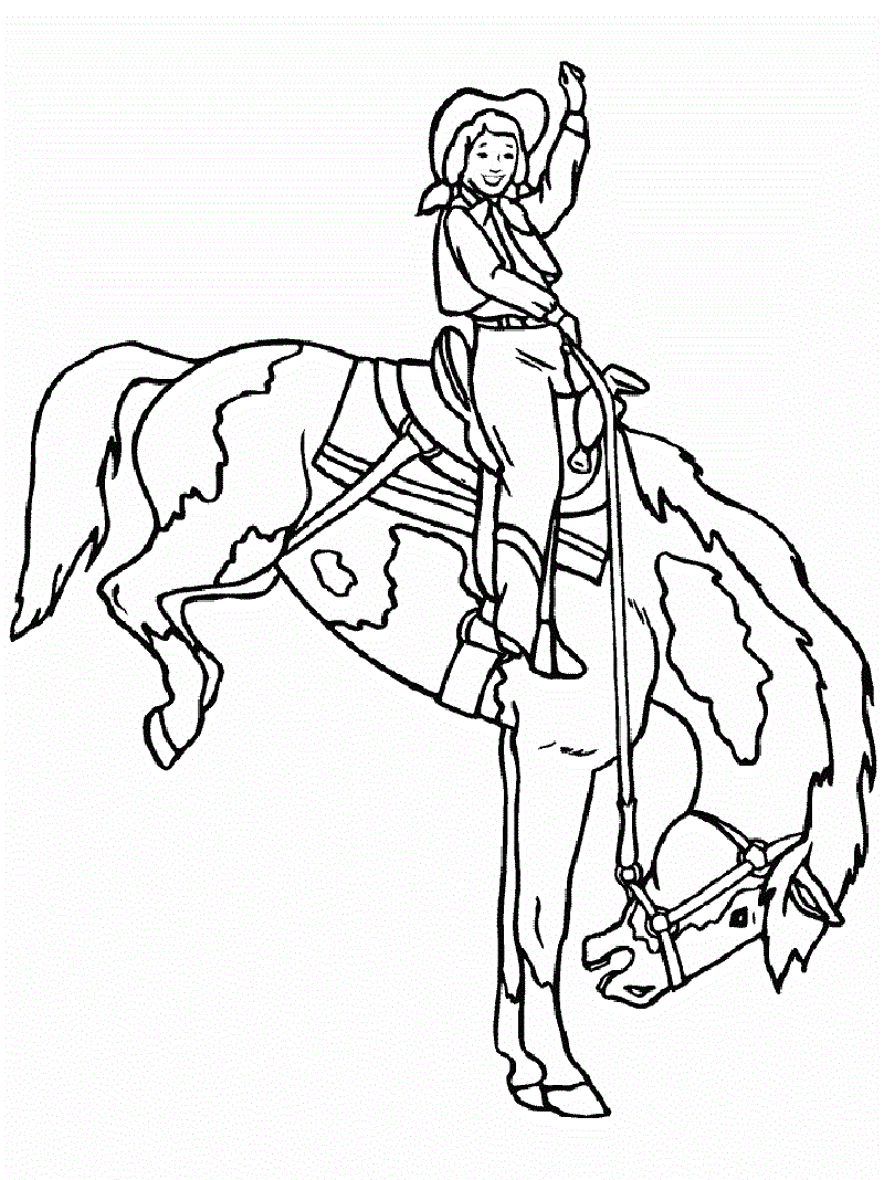 cowgirl coloring pages 3