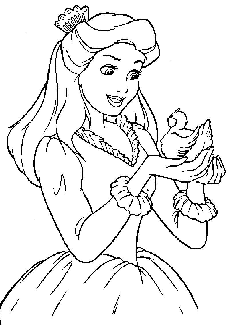 disney princess coloring pages 4
