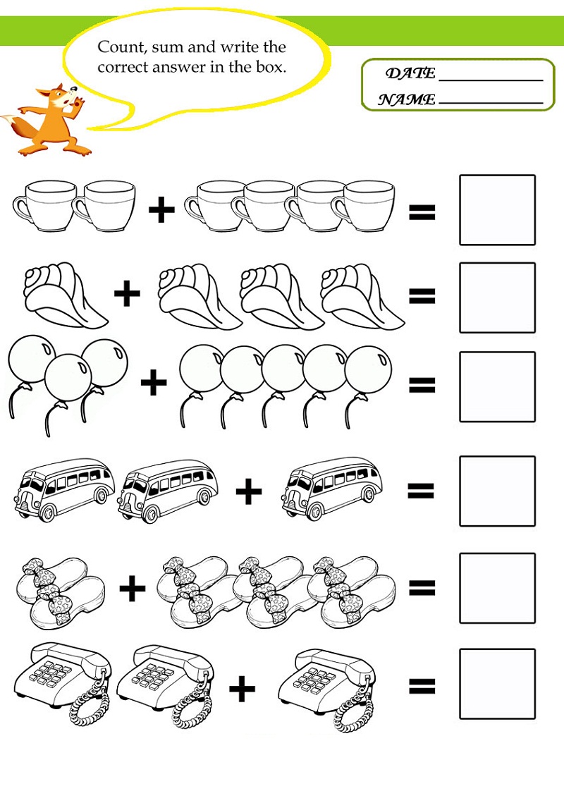 free kindergarten worksheets 4