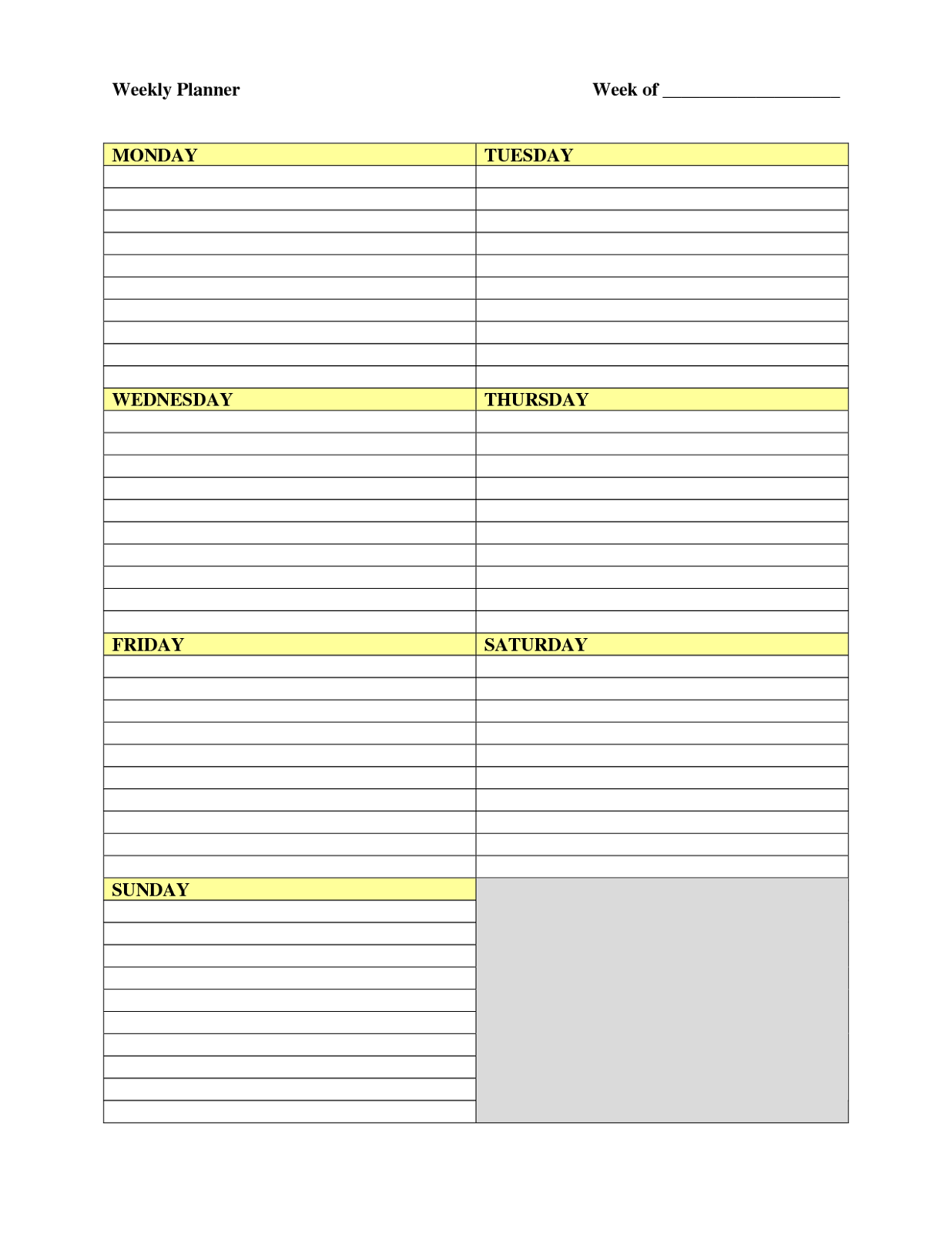 free printable planner pages 2