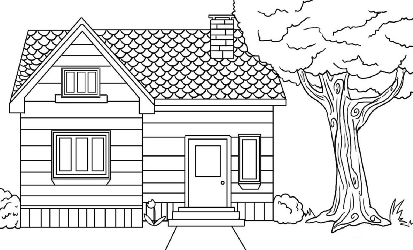 house coloring pages 2