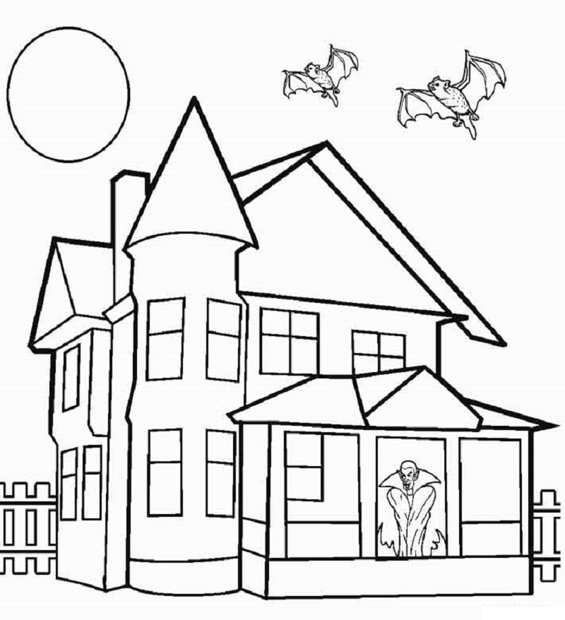 house coloring pages 4