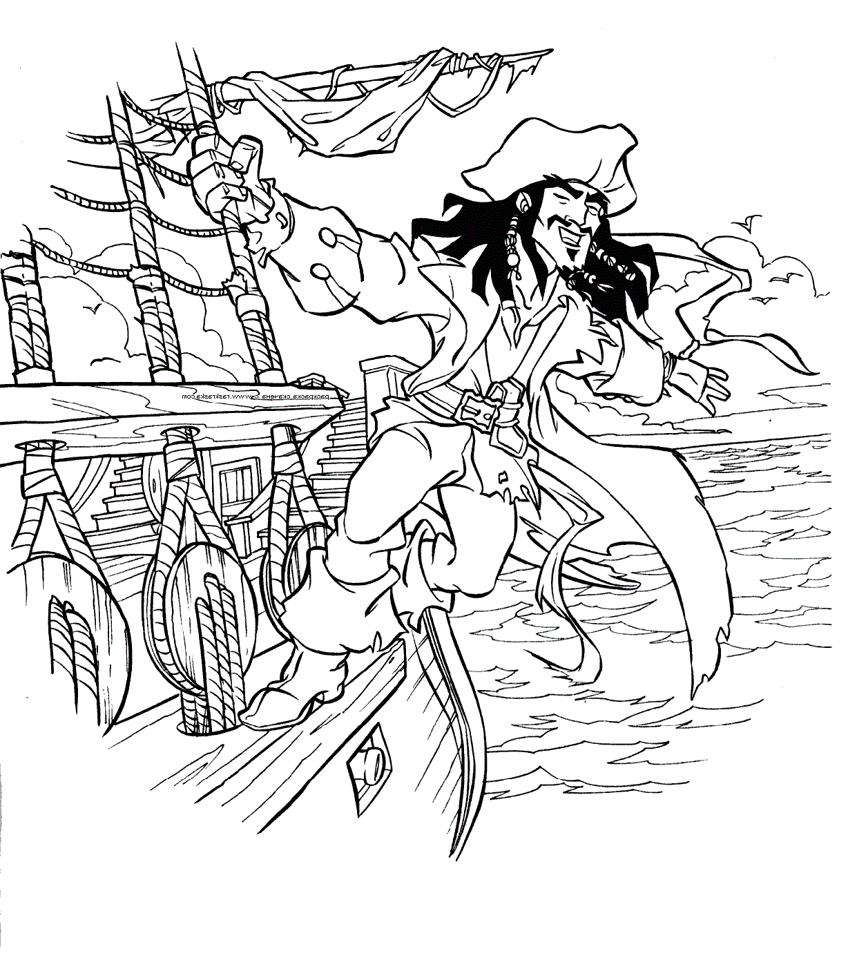 pirate coloring pages 3