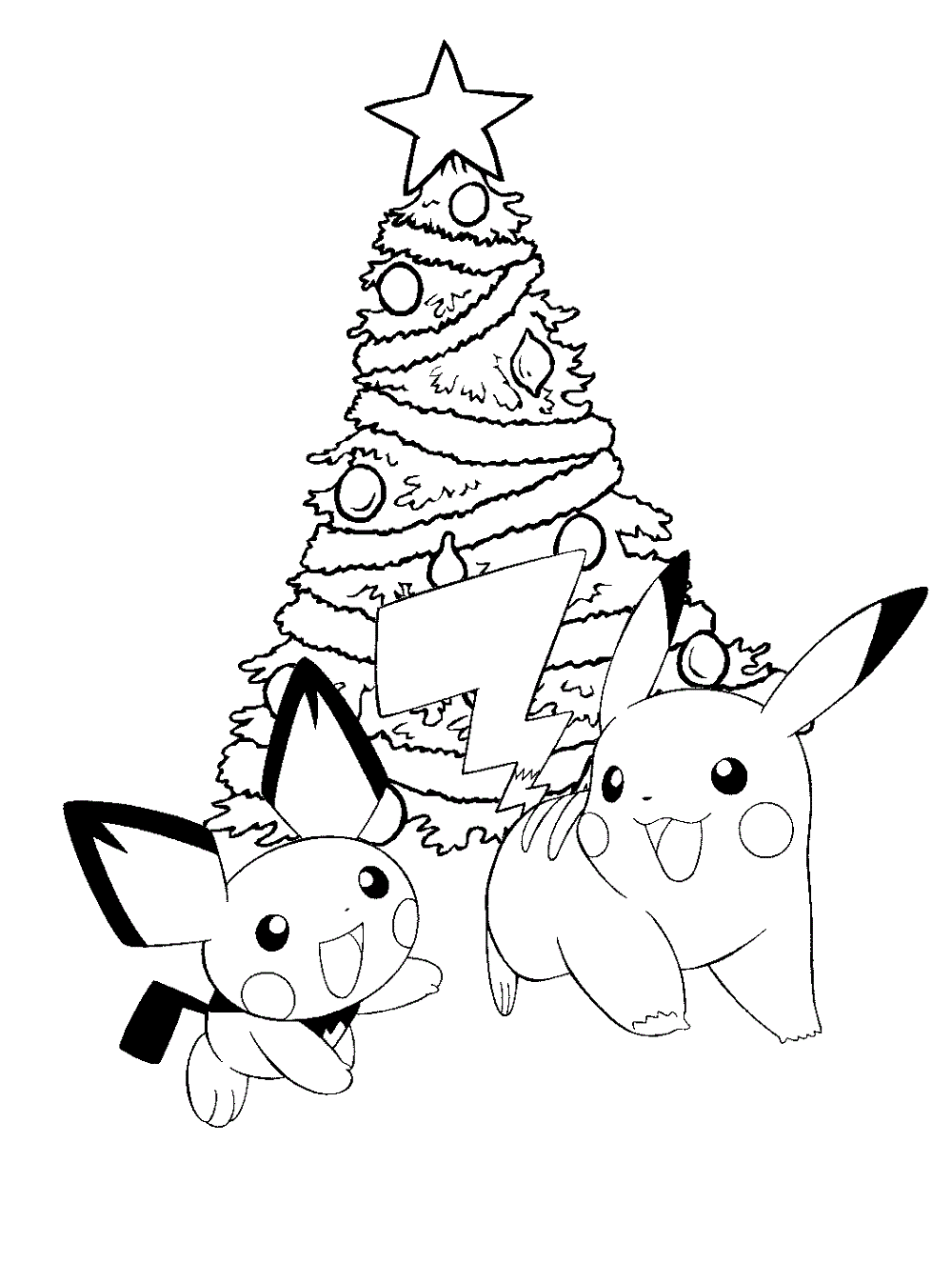 pokemon christmas coloring pages 1