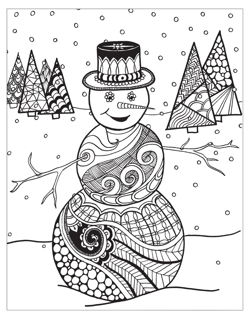 winter wonderland coloring pages 5