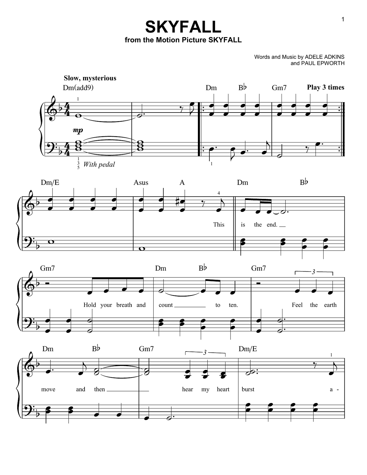adele piano sheet music 3