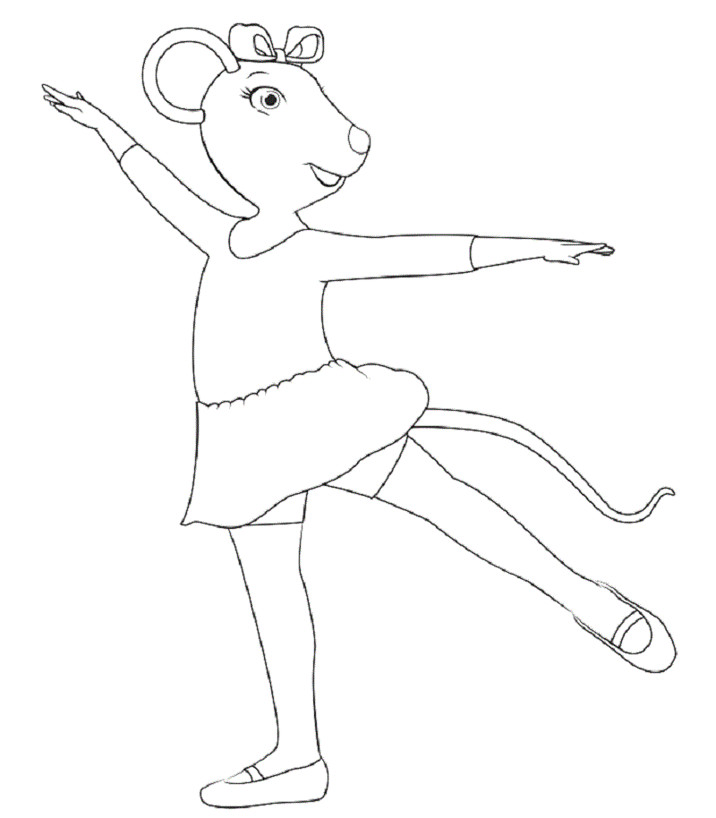angelina ballerina coloring pages 1