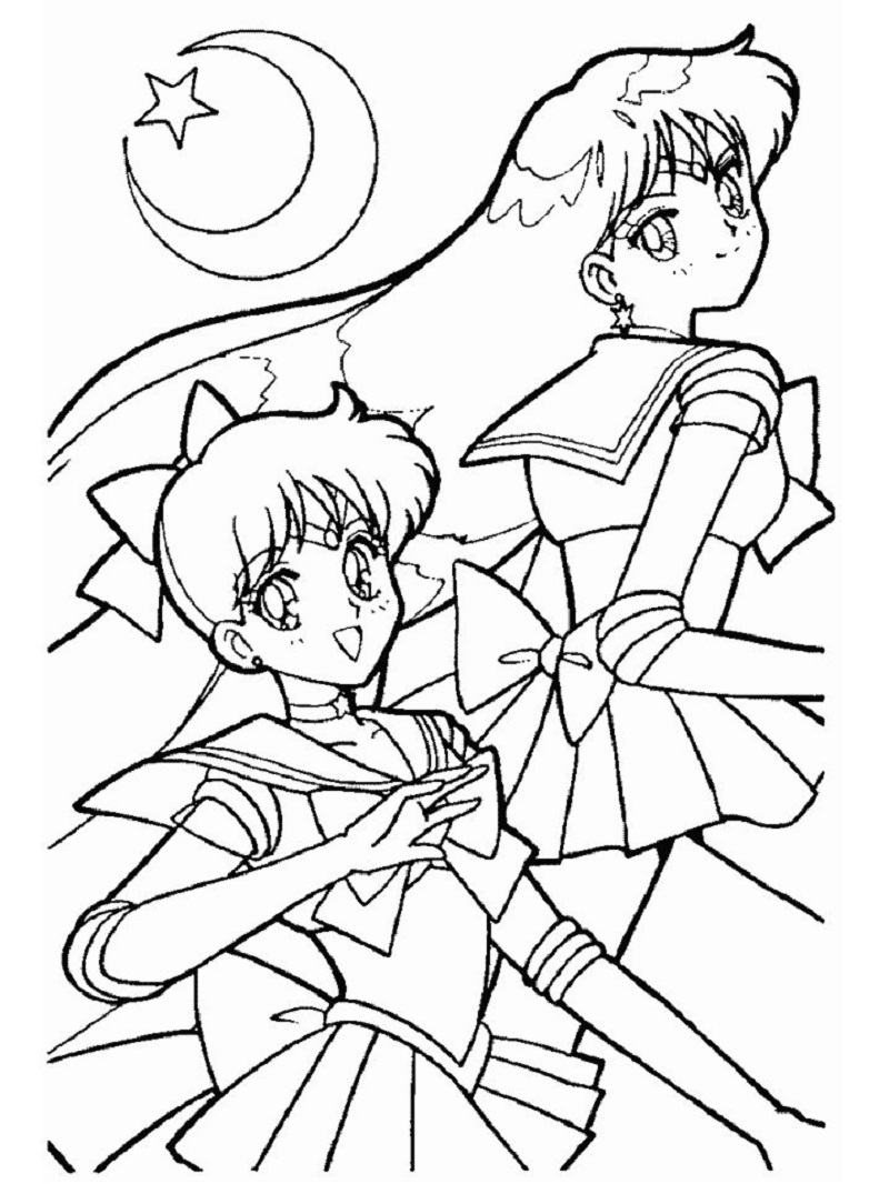 anime coloring book 4