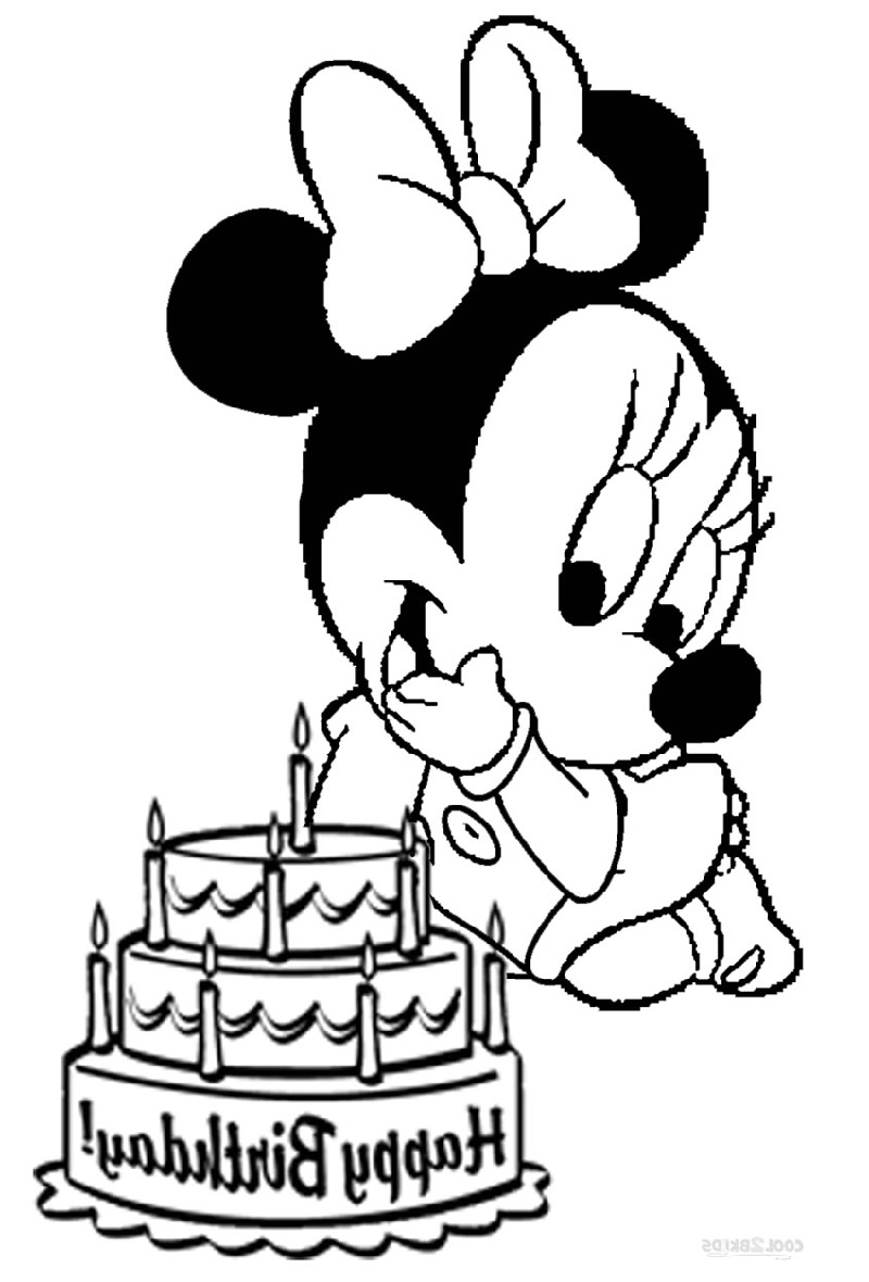 baby minnie mouse coloring pages 3