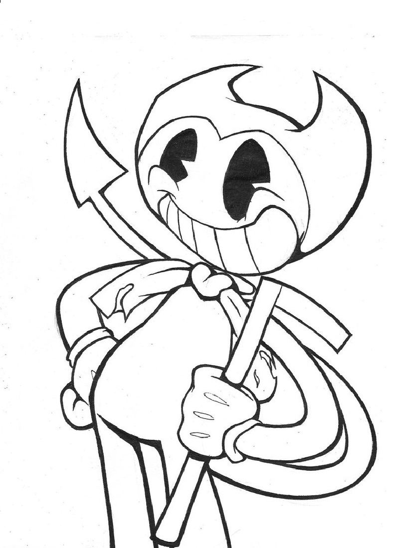 Bendy Coloring Pages Printable