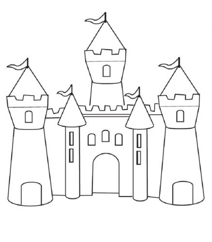 Castle Coloring Pages 1 Quick Usage | Educative Printable