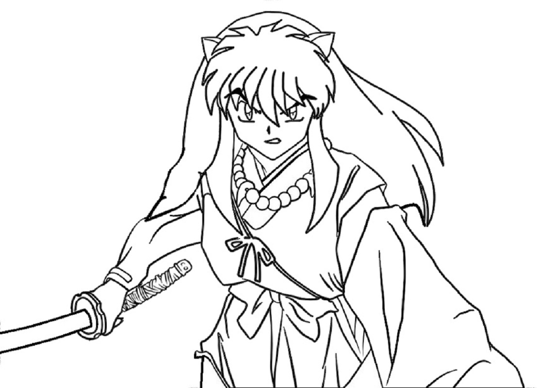 inuyasha coloring pages 3