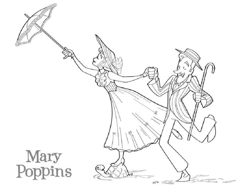 mary poppins coloring pages 3